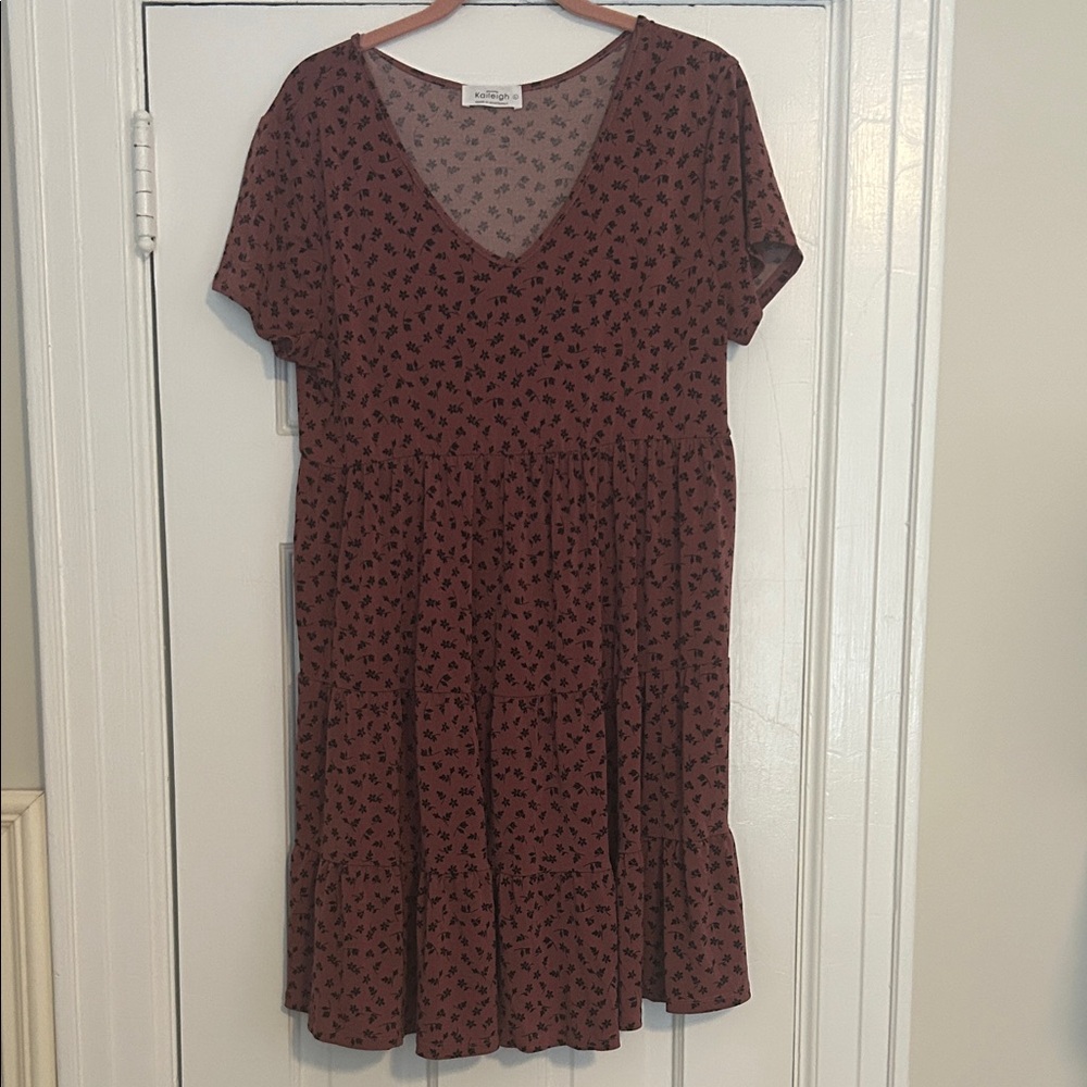 Kaileigh Paige Maternity Tiered Knit Dress